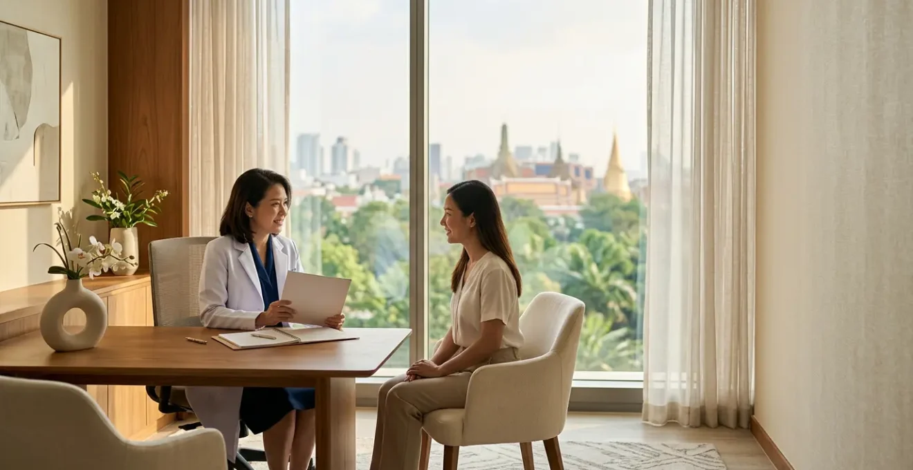 Ambiente medico moderno a Bangkok specializzato in chirurgia di affermazione di genere