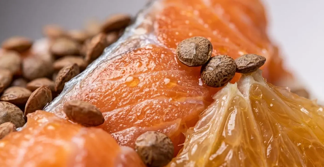 Dettagli macro di superfici alimentari organiche con texture naturali e colori vivaci